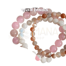 Vives de la cortada s.l mondstein-armband 4mm mit glatten runden perlen in rosa weiß und warmem orange bei mana shop das bild zum reinzoomen