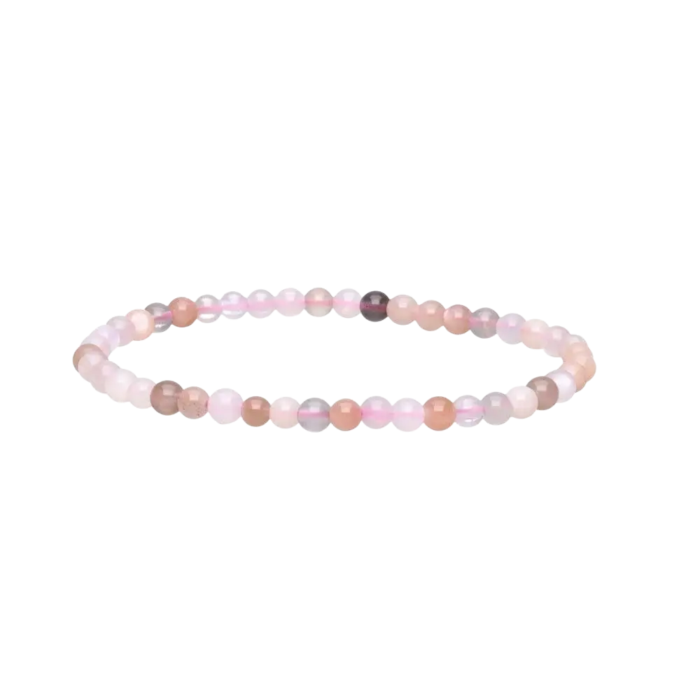 Zartes mondstein-Armband von Vives de la Cortada S.L, 4mm Schmuck mit glatter Oberfläche, elegantes Accessoire für Damen.