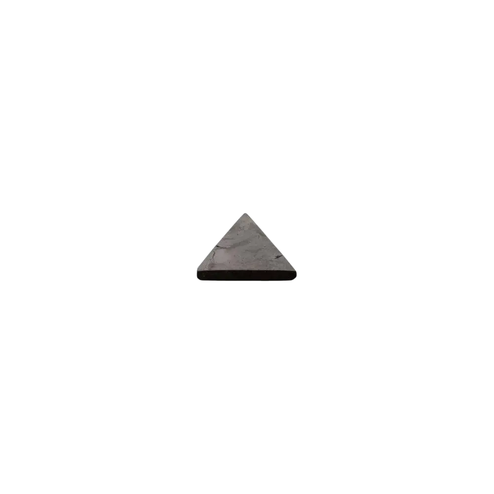 Polierte Schungit-Pyramide von Vives de la Cortada S.L, 3x3cm, dekorative Kristall-Form für Raumdekoration