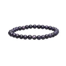 Blau-Goldfluss-Armband aus Schmuck, 6 mm, mit klaren, intuitiven Edelsteinen für Stressreduktion und innere Balance.