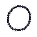 Blau-Goldfluss-Armband aus Schmuck, 6 mm, mit klaren Steinen, für Intuition und Stressreduktion, von Vives de la Cortada S.L