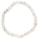 Mondsteinarmband aus 5mm Schmuck mit weißen Mondsteinperlen, elegant und natürlich, von Vives de la Cortada S.L