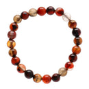 Vives de la Cortada S.L Schmuck: Dream Achat Armband aus 8 mm Leder mit silberfarbenen Details, handgefertigt, stilvoll und elegant.