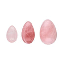 Yoni-Eier Set aus Rosenquarz von Vives de la Cortada, für Beckenboden, Achtsamkeit und weibliche Selbstfürsorge, im Set.