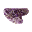 Gua Sha Amethyst-Massagegerät aus Vives de la Cortada S.L, glatte Amethyst-Steine für Gesichtsmassage und Hautpflege