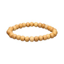 Sandholz-Armband von Vives de la Cortada SCP, 8 mm Schmuckarmband mit Sandelholzperlen auf natürlichem Lederband
