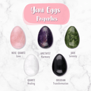 Yoni Amethyst-Eierpackung aus Vives de la Cortada SCP, therapeutisches Zubehör mit vier Kristalleier für Wellness und Heilung