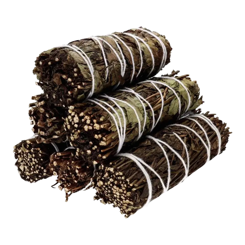 Getrocknetes Weinrauch-Bündel mit Yerba Buena Räucherwerk von Vives de la Cortada S.L, ideal für aromatisches Räuchern.