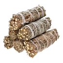 Bundles of dried wermut räucherwerk tied with white twine from vives de la cortada for mana shop use