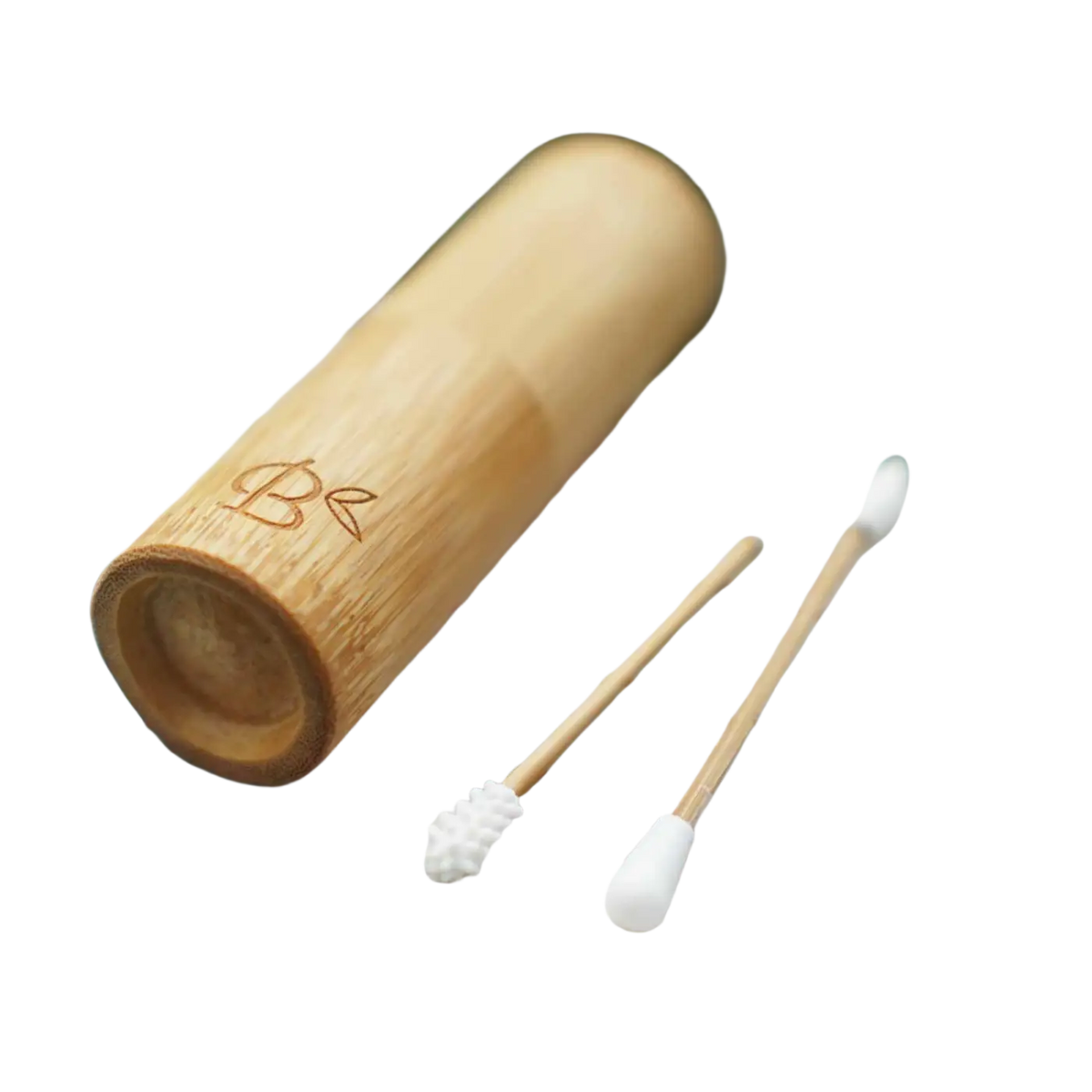 Wiederverwendbare Bambus-Wattestäbchen von Bamboozy x Cosmeau, plastikfrei und nachhaltig für Make-up und Nagellack.