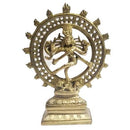 Messing-Tänzer Shiva Dekoration von Yak & Yeti, kunstvolle spirituelle Figur für Zuhause oder Altar