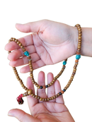 Yak & Yeti Gebetskette aus Perlen mit Quasten, handgefertigtes Schmuckstück für spirituelle Rituale, Halskettenlänge 27 cm
