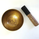 Tibetische Mantra-Sangschale Klangschale von Yak & Yeti, handgefertigt in Nepal, Durchmesser 10-14cm, musikinstrument mit klangvollem Design