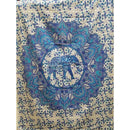 Yak & Yeti Ritualtuch mit Lotus Mandala und Elefantenmuster, 213 x 137 cm, bunter Wandteppich und Bettüberwurf