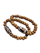 Recyceltes Knochen-Perlenarmband von Yak & Yeti, handgefertigter Schmuck mit nachhaltigen Perlen, stilvoll und umweltfreundlich.