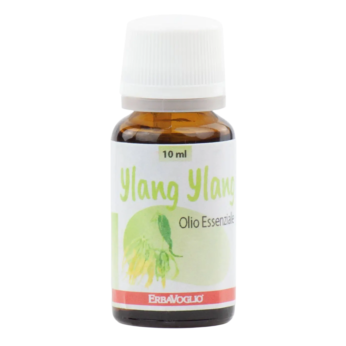 Ätherisches Ylang-Ylang Aromaöl von Erbavoglio in Flasche, ideal für Diffusor und Körperpflege, mit blumigem Duft