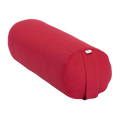 Ein leuchtend roter yoga bolster eco dinkel mit weichem stoffbezug und feinen nähte für unterstützende yogaübungen