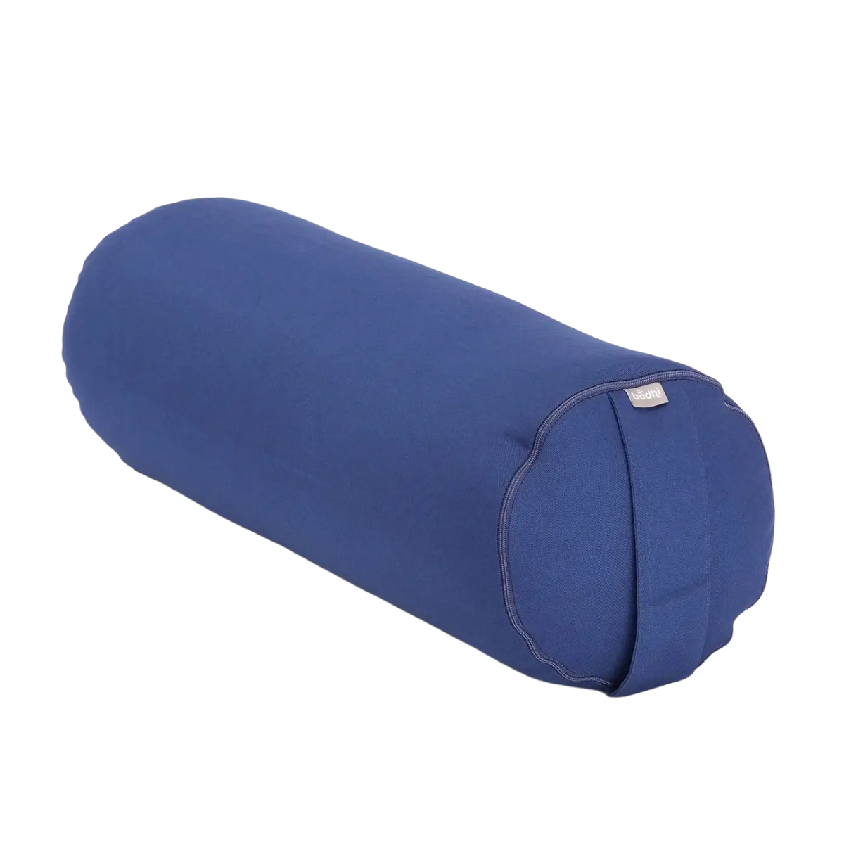Dunkelblaues, zylindrisches Yoga Bolster ECO Dinkel von Bodynova für Yoga-Übungen, aus nachhaltigen Materialien gefertigt