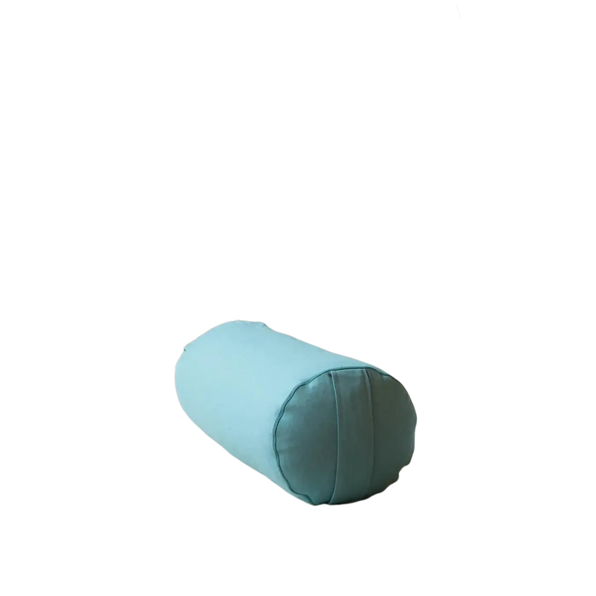Hellblauer Bodynova Yoga Bolster ECO Dinkel, zylindrisches Kissen für Yoga, mit genähtem Bezug aus nachhaltigen Materialien
