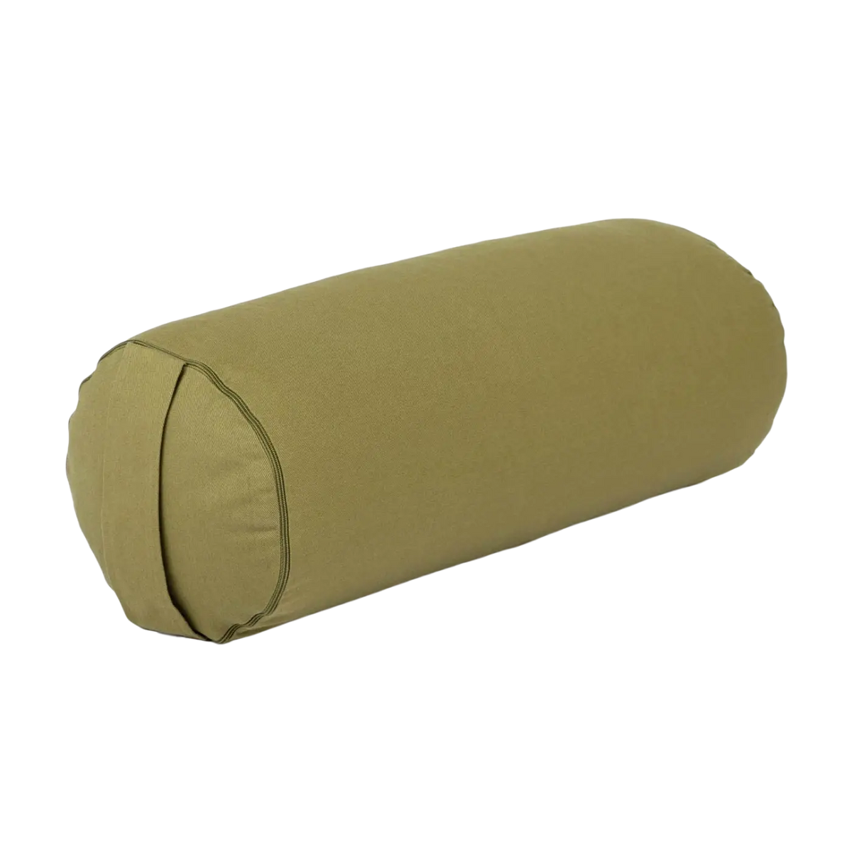 Bodynova Yoga Bolster ECO Dinkel in Olivgrün, zylindrisch, für Yogaübungen, aus nachhaltigem Dinkelspelz gefertigt