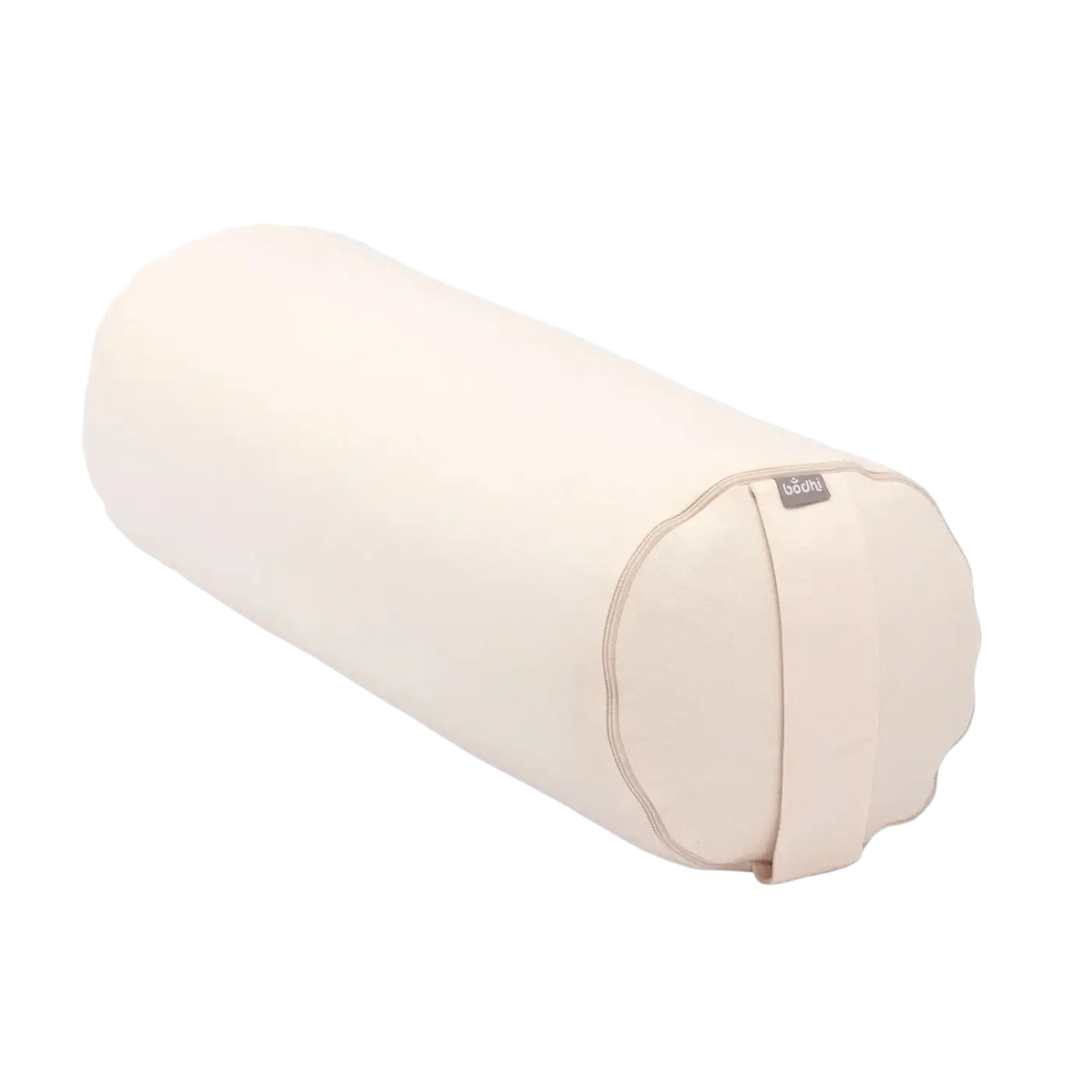 Naturfarbenes Yoga Bolster ECO Dinkel von Bodynova, zylindrisch, ideal für Yoga-Übungen, aus nachhaltigem Material gefertigt