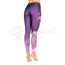 Hochwertige niyama yoga leggings in lila und rosa mit mandala designs leggings purple blossom ideal für yoga