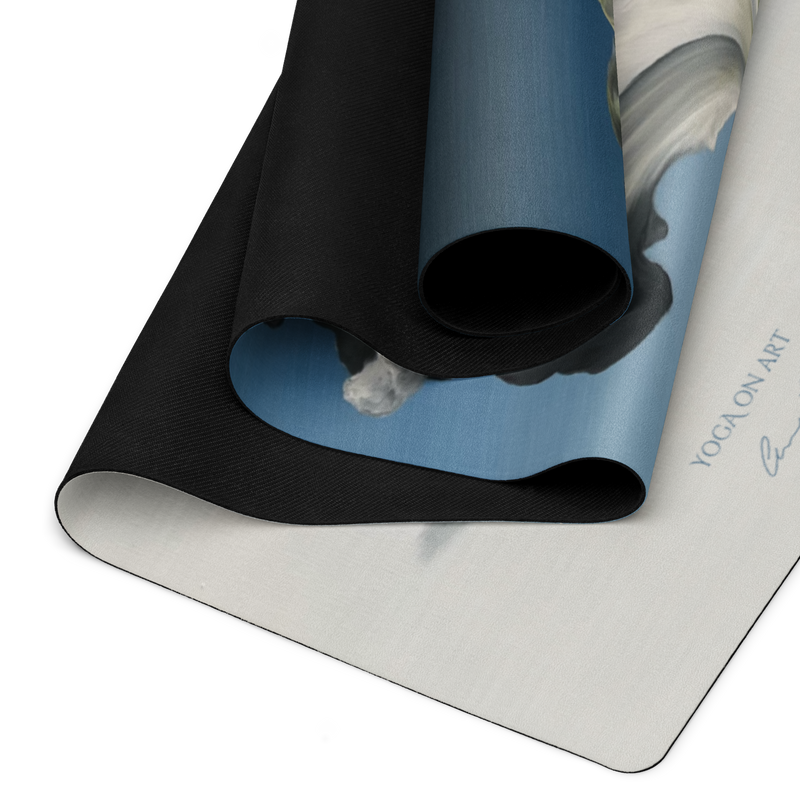 Yoga on Art Matte Cloud Flower – Premium Yogamatte aus Microsuede & Naturgummi