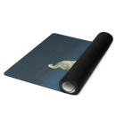 Bodynova Yoga on Art Matte Cloud Flower Yogamatte, blaue, dezente Yogamatte für Yoga und Meditation.