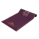 Lila yogamatte big elephant mit gold besticktem elefantenmotiv und dekorativen mustern aus der mana shop leela collection