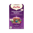 Lila box yogi tea ashwagandha balance gewürztee eu bio mit herbal tea blend für entspannung und balance
