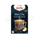 Yogi tea black chai bio 17 stk schwarzer chai tee mit elefanten keramikbecher zimtstangen und ingwerscheiben
