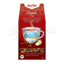 Rote verpackung von yogi tea classic chai bio 90g mit weißer teetasse und blauem muster chai organic 90g mana shop