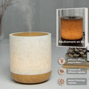 Zen'Arôme Alesia Leinwand Aromadiffuser Duftlampe mit Leinen-Design, elegantes Raumduftgerät für angenehme Aromatisierung