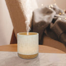 Zen'Arôme Alesia Leinwand Duftlampe mit Aromadiffuser aus Leinen, stilvolle und elegante Raumduftlampe für Aromatherapie