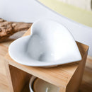 Zen'Arome Duftlampe aus Keramik und Bambus, Kerzenhalter für Duftwachs, Aromalampe mit stilvollem Design