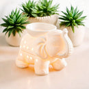Zen'Arome Duftlampe aus weißer Keramik mit Tandoor-Wachswärmer für Duftwachse und Aromatherapie.