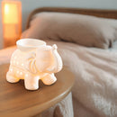 Zen'Arome Duftlampe aus weißer Keramik mit Wachswärmer für Duftwachse und Aromalampen, stilvolles Design für angenehmes Raumduft.