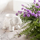 Zen'Arome Duftlampe aus weißer Keramik mit Wachswärmer für Duftwachse und Aromalampe, stilvoller Raumduftspender