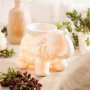 Zen'Arome Duftlampe aus weißer Keramik mit Wachswärmer für Duftwachse und Aromalampen, stilvolles Design
