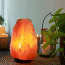 Rohform Himalaya-Salzlampe von Zen'Arome, natürliche Salzlampe in Form, 2-3 kg, warmes Licht und mineralischer Glanz sichtbar