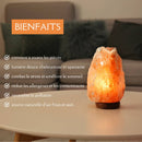 Himalaya-Salzlampe in Rohform von Zen'Arome, 2-3 kg, natürliche Kristallstruktur, warmes Licht, dekorative Salzlampe.