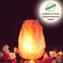 Himalaya-Salzlampe in Rohform von Zen'Arome, natürliche Salzblocklampe, ca. 2-3 kg, warmes Licht, dekorativ und entspannend