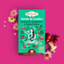 Bio-Kräutertee von Zen'Arôme mit spiralförmigem Design, belebende Infusion, aromatische Blätter und natürliche Kräuter.