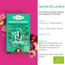Bio-Kräutertee Spirale de Lumière von Zen'Arôme, belebende Tee-Infusion mit Kräutern, sichtbar in der Tasse.