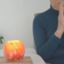 Zen'Arome Himalaya-Salzkristall-Teelichthalter, 500g, mit kristallinem Salz für stimmungsvolle Beleuchtung und natürliche Dekoration