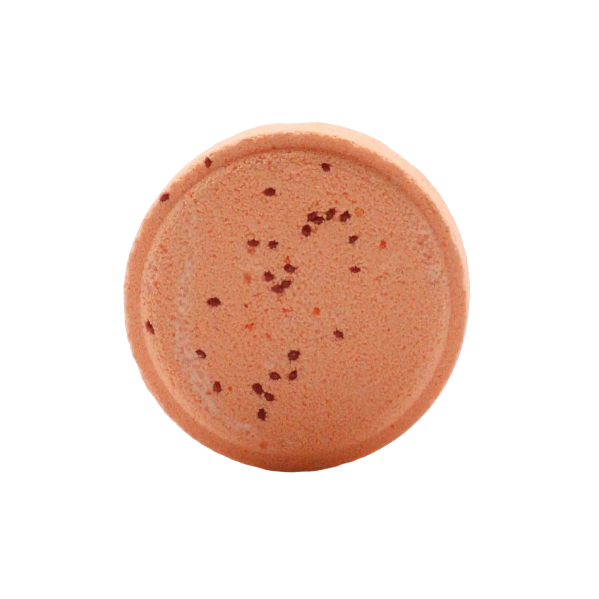 Weiße Badebombe Zen Dusch-Dufttabletten Serenity Soak mit pfirsichfarbener Oberfläche, entspannender Duft, 50 g, von AWGifts Europe