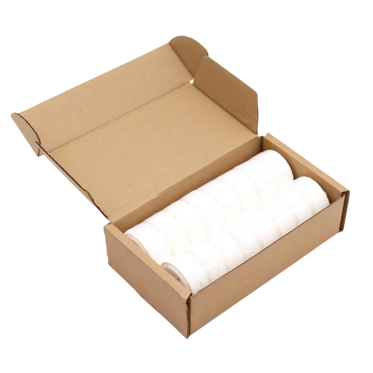 Weiße, zylindrische Zen Dusch-Dufttablette Serenity Soak von AWGifts Europe, ideal für entspannende Duscherlebnisse