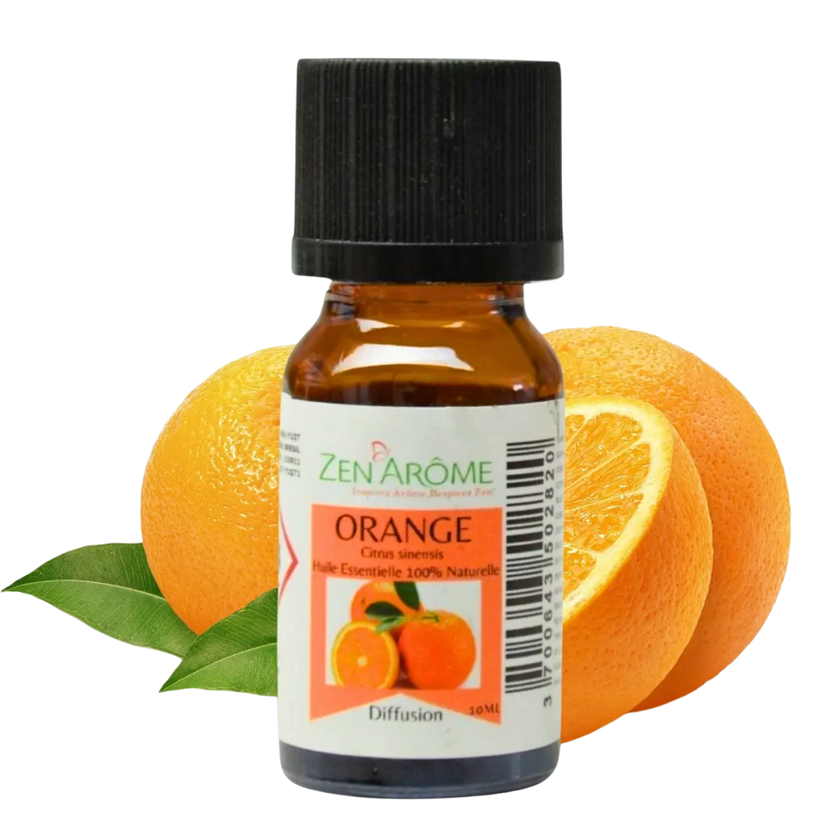 Ätherisches Süßorangenöl von Zen'Arôme in 10 ml Flasche, 100% natürlich, frischer Zitrusduft, für Aromatherapie und Pflege.