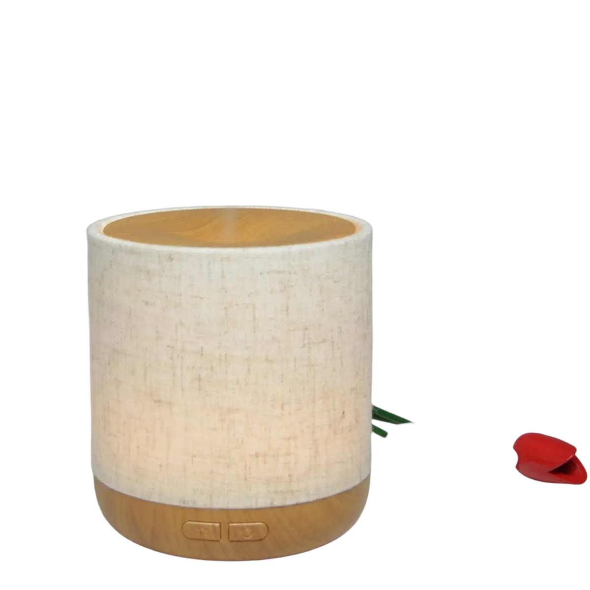 Zen'Arôme Alesia Leinen Duftlampe aus Leinwand in Beigefarb, Aromadiffuser für ätherische Öle und Raumduft