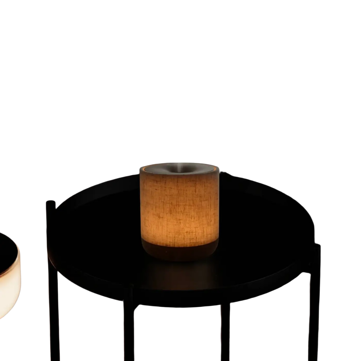 Zen'Arôme Alesia Leinen Duftlampe aus Leinwand, aromatischer Diffusor für ätherische Öle, stilvolle Raumduftlampe